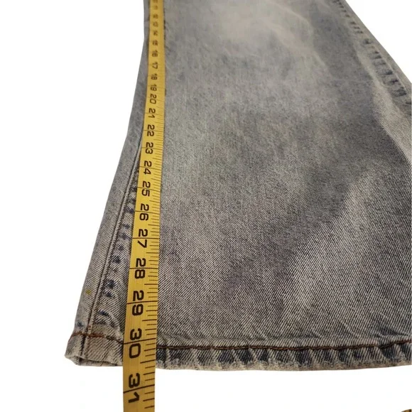 RSQ Low Rise Baggy jeans Women's 30 Light Wash Blue Denim Skater Y2K 90s Grunge - Picture 6 of 12